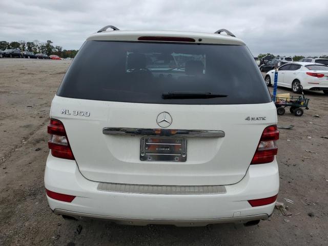 4JGBB8GB4BA725098 - 2011 MERCEDES-BENZ ML 350 4MATIC WHITE photo 6