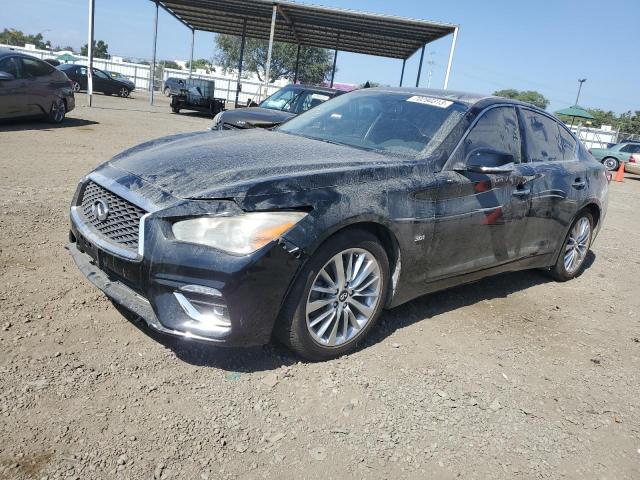 JN1EV7AP0KM517017 - 2019 INFINITI Q50 LUXE BLACK photo 1