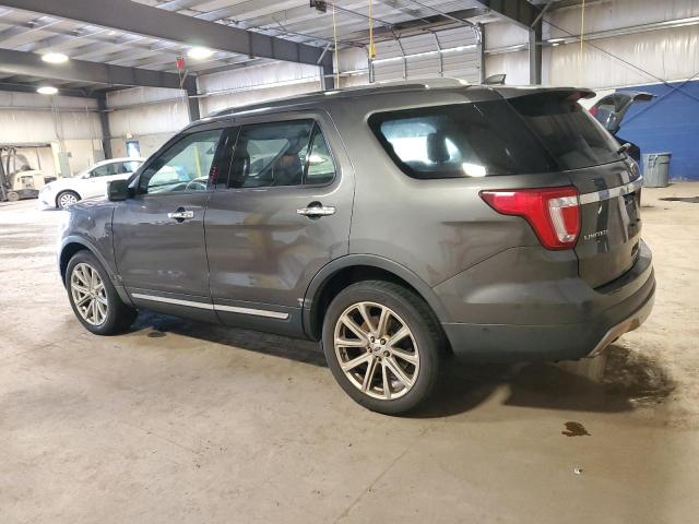 1FM5K7FHXHGC08892 - 2017 FORD EXPLORER LIMITED CHARCOAL photo 2