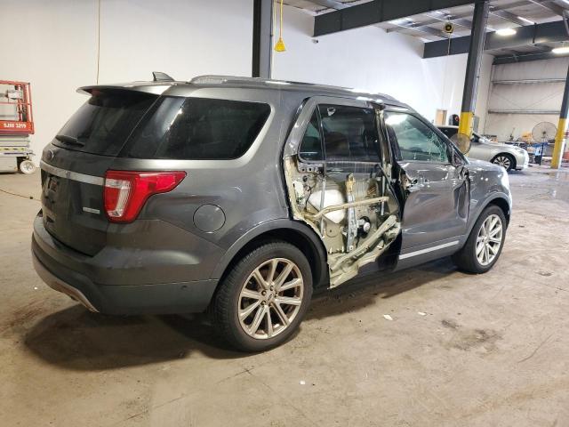 1FM5K7FHXHGC08892 - 2017 FORD EXPLORER LIMITED CHARCOAL photo 3