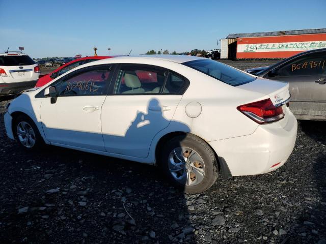 2HGFB2E46DH018825 - 2013 HONDA CIVIC LX თეთრი ფოტო 2