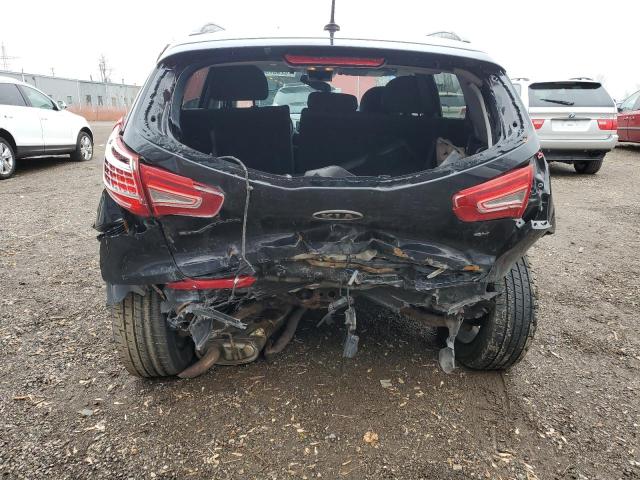 KNDPCCA20C7320342 - 2012 KIA SPORTAGE EX BLACK photo 6