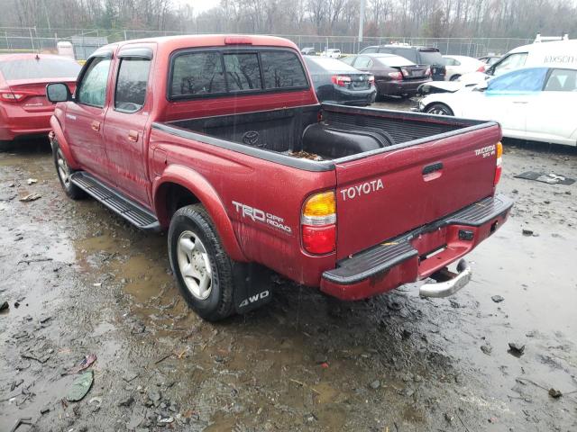 5TEHN72N64Z354732 - 2004 TOYOTA TACOMA DOUBLE CAB 红色 照片 2