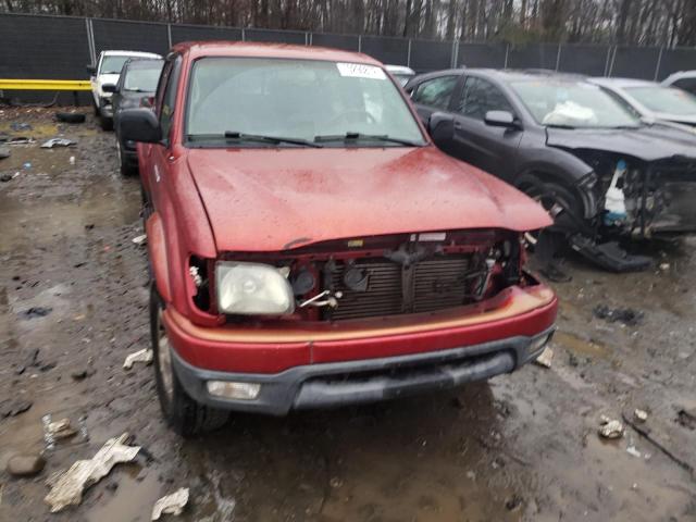 5TEHN72N64Z354732 - 2004 TOYOTA TACOMA DOUBLE CAB 红色 照片 5