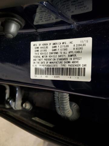 19UUB1F56GA002975 - 2016 ACURA TLX TECH 蓝色 照片 12