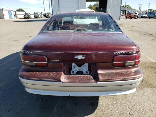 1G1BN53E4MR134485 - 1991 CHEVROLET CAPRICE CLASSIC LTZ MAROON photo 6