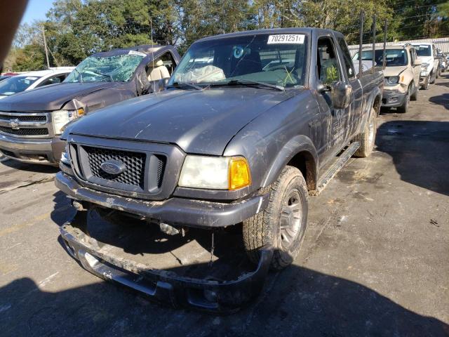 1FTYR44U34PA03016 - 2004 FORD RANGER SUPER CAB CHARCOAL photo 2