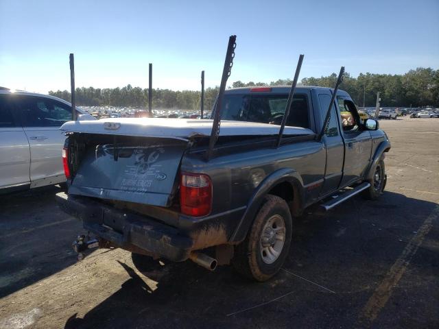 1FTYR44U34PA03016 - 2004 FORD RANGER SUPER CAB CHARCOAL photo 4