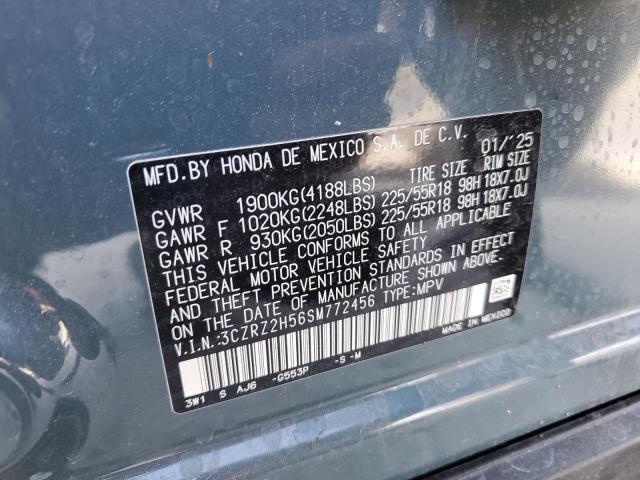 3CZRZ2H56SM772456 - 2025 HONDA HR-V SPORT Blau Foto 13