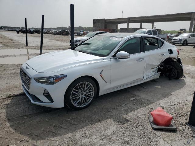 KMTG34LA8MU074252 - 2021 GENESIS G70 ELITE WHITE photo 1