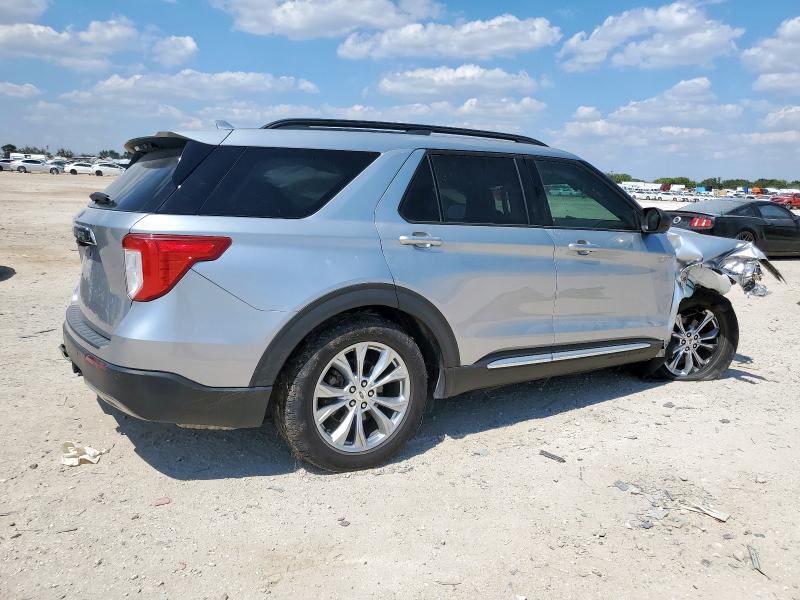 1FMSK7DH7LGD15588 - 2020 FORD EXPLORER XLT SILVER photo 3