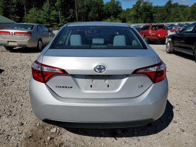 2T1BURHE5FC444412 - 2015 TOYOTA COROLLA L SILVER photo 6
