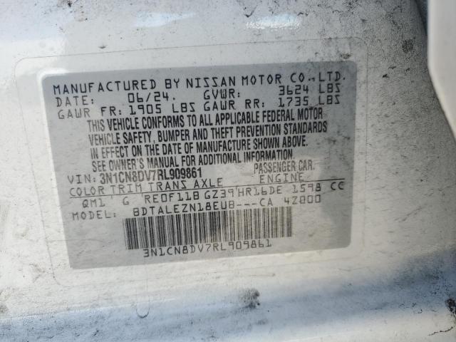 3N1CN8DV7RL909861 - 2024 NISSAN VERSA S Ağ foto 13