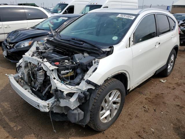 5J6RM4H78FL015206 - 2015 HONDA CR-V EXL WHITE photo 1