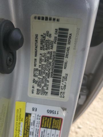 1NXBU4EE5AZ262515 - 2010 TOYOTA COROLLA BASE Արծաթագույն լուսանկար 12