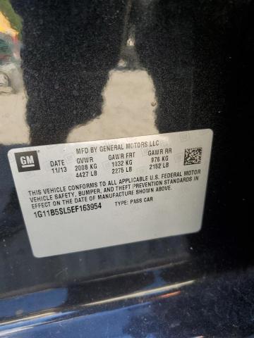 1G11B5SL5EF163954 - 2014 CHEVROLET MALIBU LS Қара фото 12