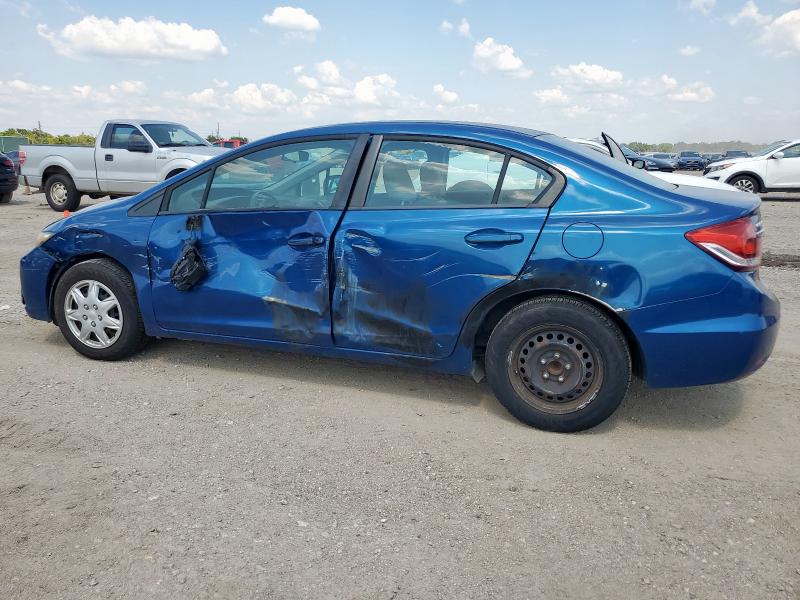 19XFB2F59EE200991 - 2014 HONDA CIVIC LX BLUE photo 2