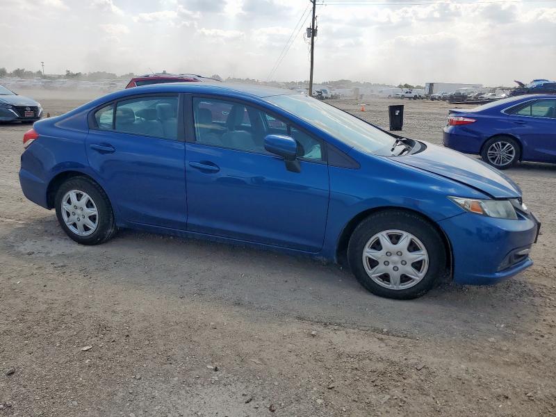19XFB2F59EE200991 - 2014 HONDA CIVIC LX BLUE photo 4