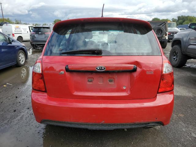 KNAFE161875008942 - 2007 KIA SPECTRA5 SX RED photo 6