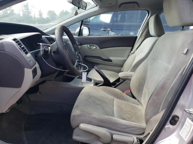 19XFB2F54CE386839 - 2012 HONDA CIVIC LX SILVER photo 7