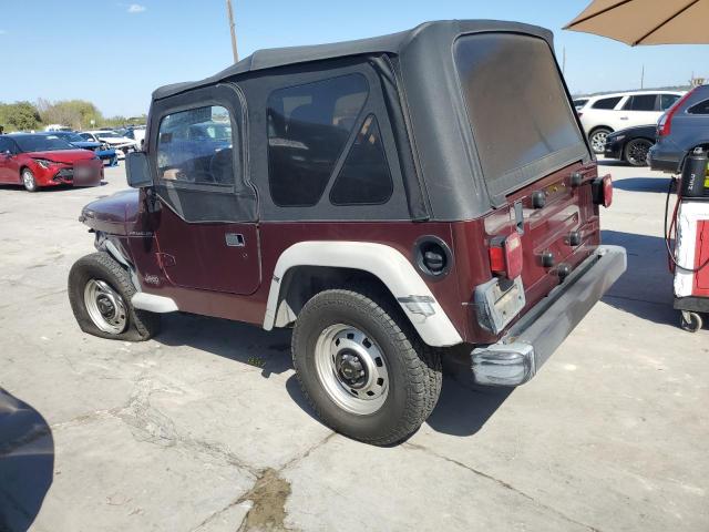 1J4FA29P71P361442 - 2001 JEEP WRANGLER / SE MAROON photo 2