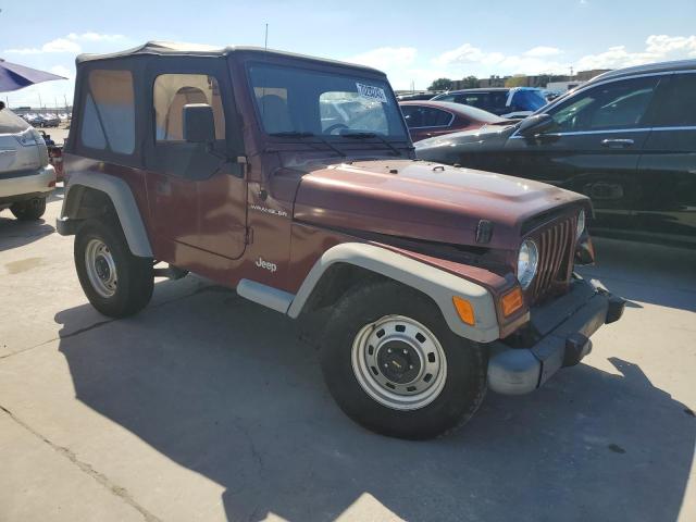 1J4FA29P71P361442 - 2001 JEEP WRANGLER / SE MAROON photo 4