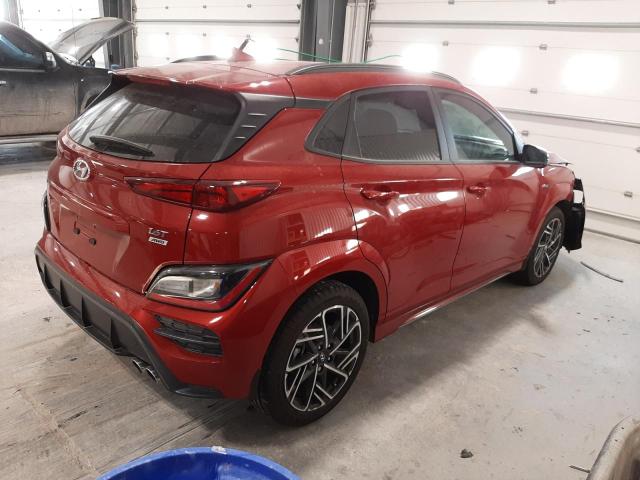 KM8K3CA37NU926529 - 2022 HYUNDAI KONA N LINE RED photo 3