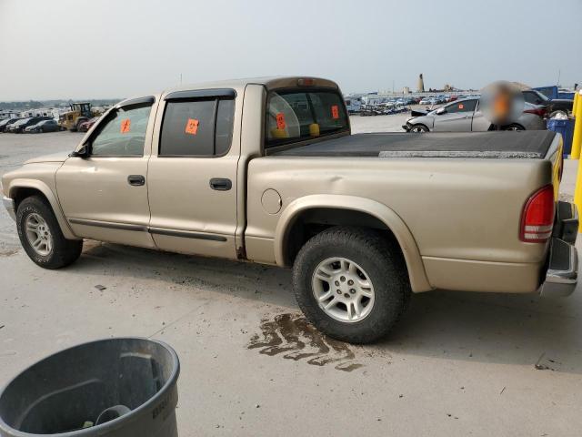 1D7HL48N24S509606 - 2004 DODGE DAKOTA QUAD SLT Beige Foto 2