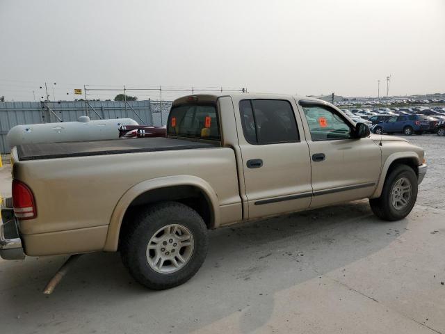 1D7HL48N24S509606 - 2004 DODGE DAKOTA QUAD SLT Beige Foto 3