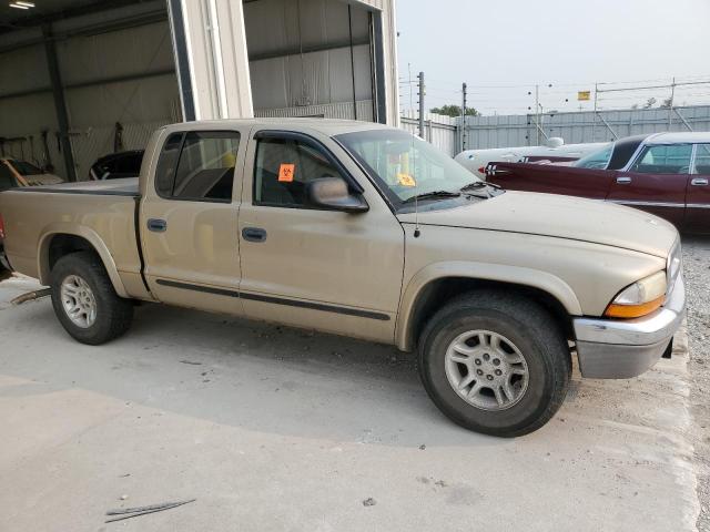 1D7HL48N24S509606 - 2004 DODGE DAKOTA QUAD SLT Beige Foto 4