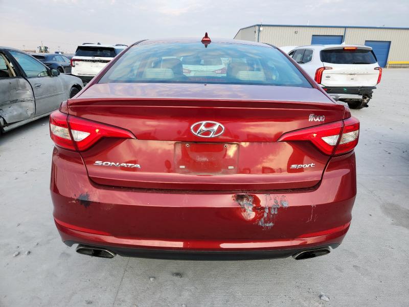 5NPE34AF3GH311796 - 2016 HYUNDAI SONATA SPORT برغندي صورة 6