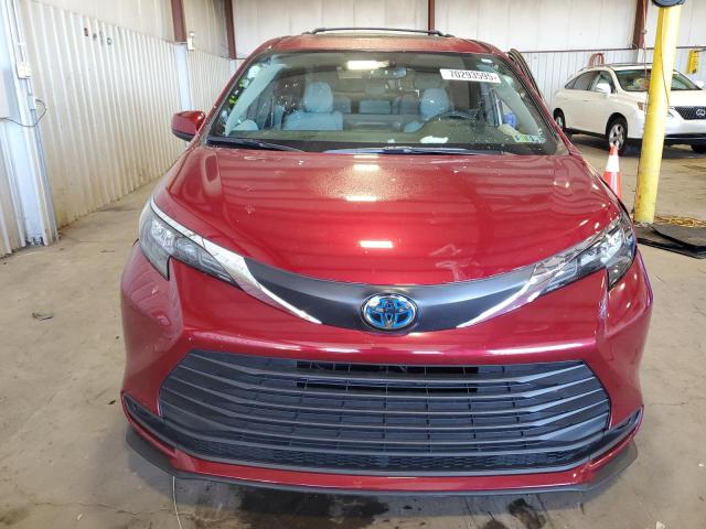 5TDBSKFC3SS176914 - 2025 TOYOTA SIENNA LE Կարմիր լուսանկար 5