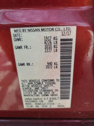 1N4AL3AP0JC173967 - 2018 NISSAN ALTIMA 2.5 Rot Foto 12