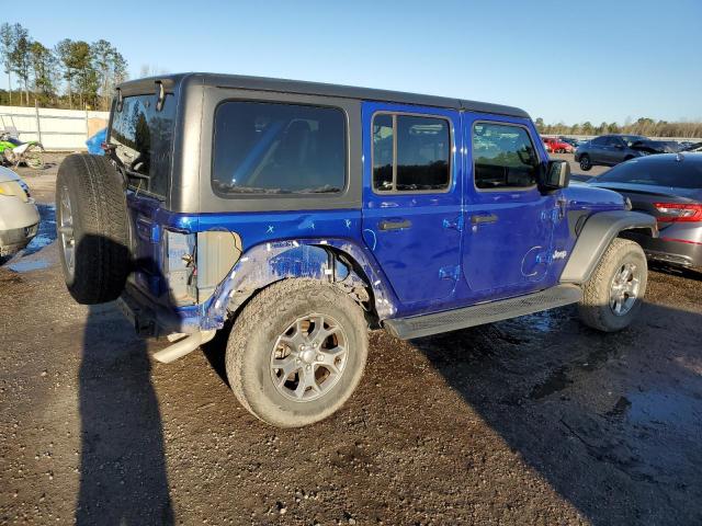 1C4HJXDG8LW334018 - 2020 JEEP WRANGLER U SPORT ლურჯი ფოტო 3