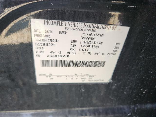 2L1MJ5LK2EBL56736 - 2014 LINCOLN MKT შავი ფოტო 13