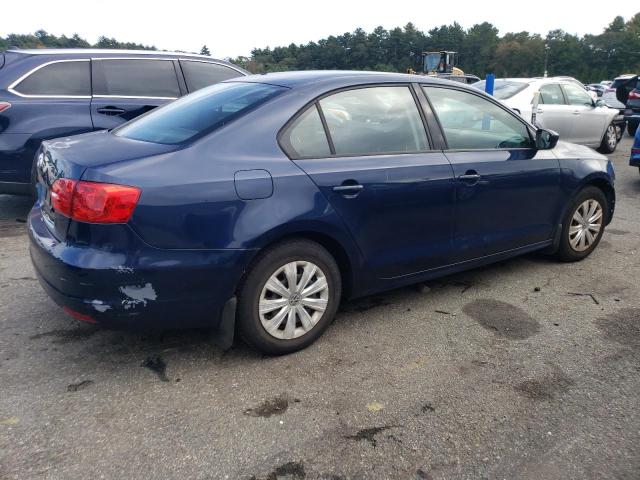 3VW2K7AJ6EM398108 - 2014 VOLKSWAGEN JETTA BASE BLUE photo 3