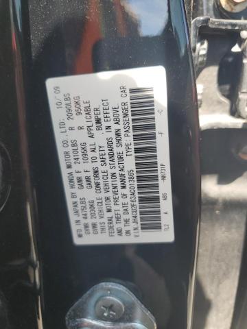 JH4CU2F63AC013865 - 2010 ACURA TSX შავი ფოტო 12