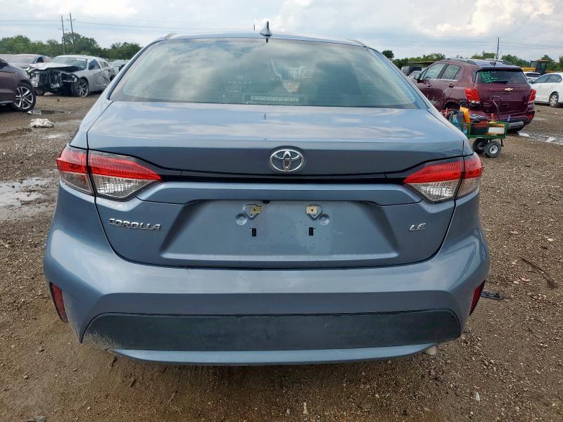 5YFEPMAEXMP251560 - 2021 TOYOTA COROLLA LE BLUE photo 6