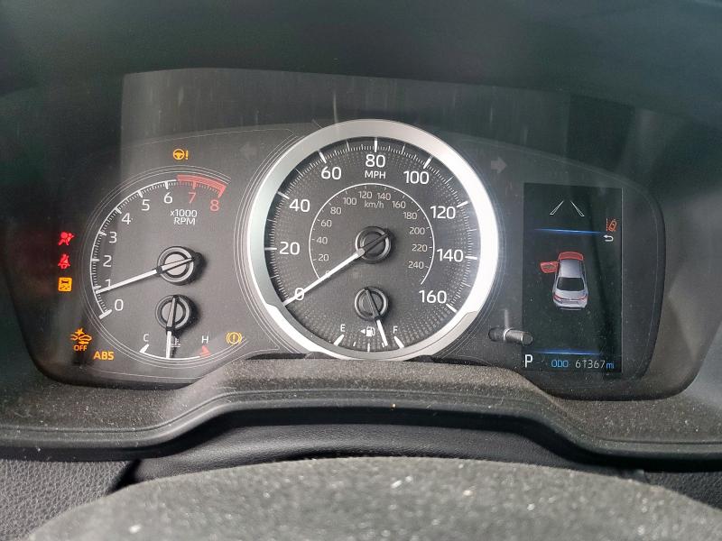 5YFEPMAEXMP251560 - 2021 TOYOTA COROLLA LE BLUE photo 9