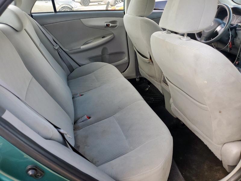 1NXBU4EE7AZ274665 - 2010 TOYOTA COROLLA BASE GREEN photo 10