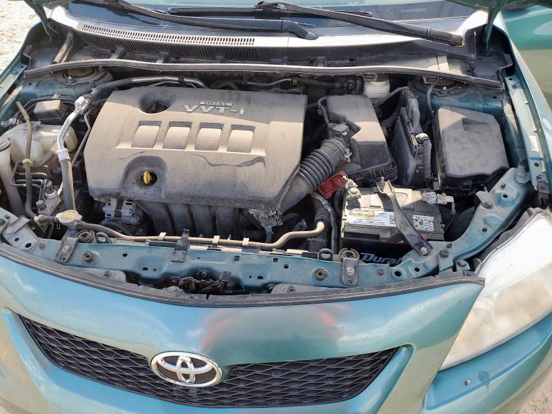 1NXBU4EE7AZ274665 - 2010 TOYOTA COROLLA BASE GREEN photo 11