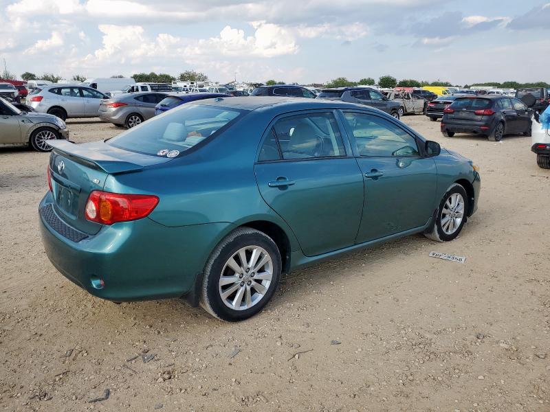 1NXBU4EE7AZ274665 - 2010 TOYOTA COROLLA BASE GREEN photo 3