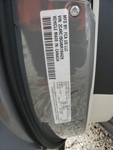 2C4RC1BG4NR194429 - 2022 CHRYSLER PACIFICA TOURING L GRAY photo 14