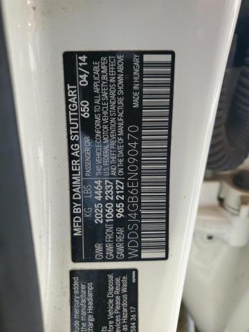 WDDSJ4GB6EN090470 - 2014 MERCEDES-BENZ CLA 250 4MATIC WHITE photo 12