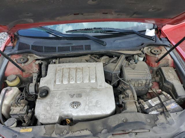 4T1BK46K37U002987 - 2007 TOYOTA CAMRY LE RED photo 11