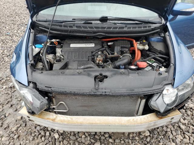 JHMFA36219S014474 - 2009 HONDA CIVIC HYBRID BLUE photo 11