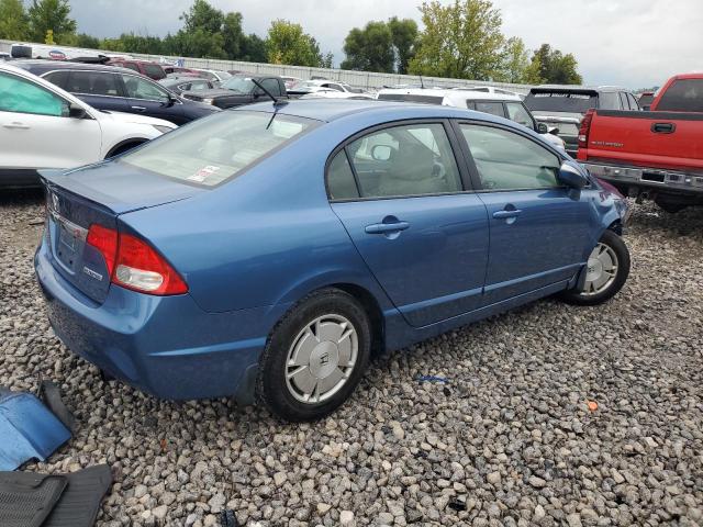 JHMFA36219S014474 - 2009 HONDA CIVIC HYBRID BLUE photo 3