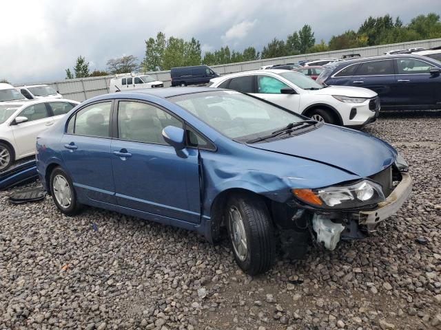 JHMFA36219S014474 - 2009 HONDA CIVIC HYBRID BLUE photo 4