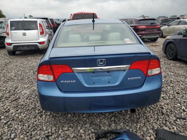 JHMFA36219S014474 - 2009 HONDA CIVIC HYBRID BLUE photo 6