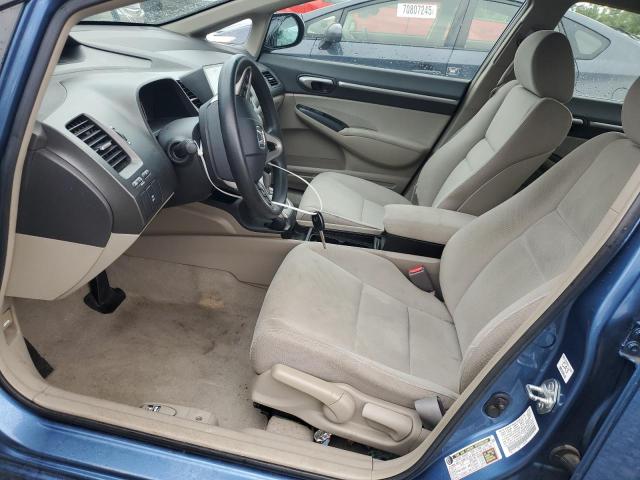 JHMFA36219S014474 - 2009 HONDA CIVIC HYBRID BLUE photo 7